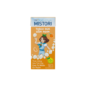 Thức uống Sữa Trái Cây Cam Tự Nhiên Có Thạch TH true JUICE milk MISTORI 180 ml